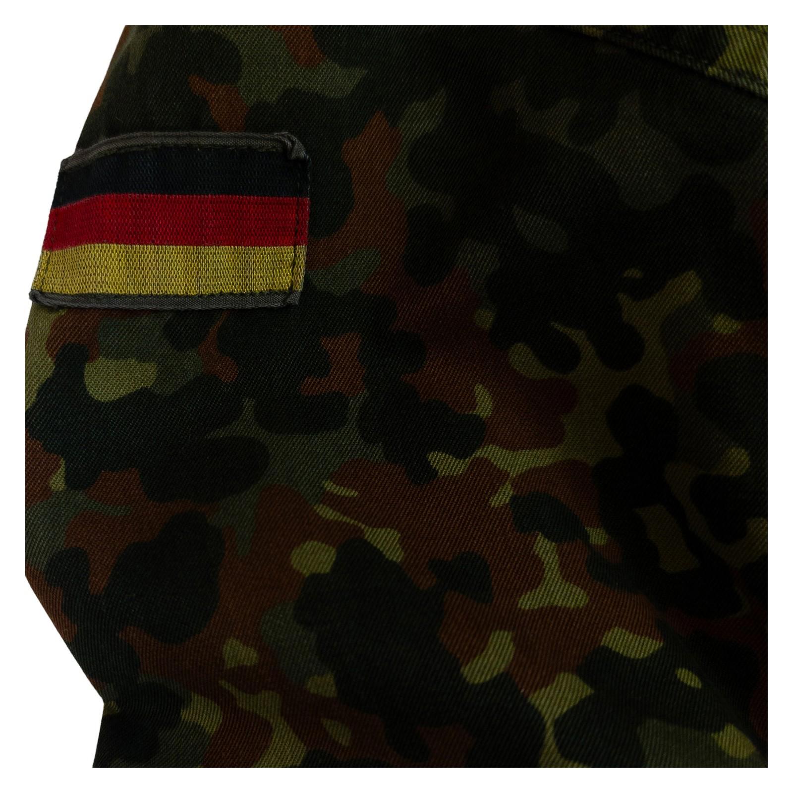 German Army Flecktarn Camo Field Jacket Vintage Military Surplus Shirt by RewearableUK – | RewearableUK