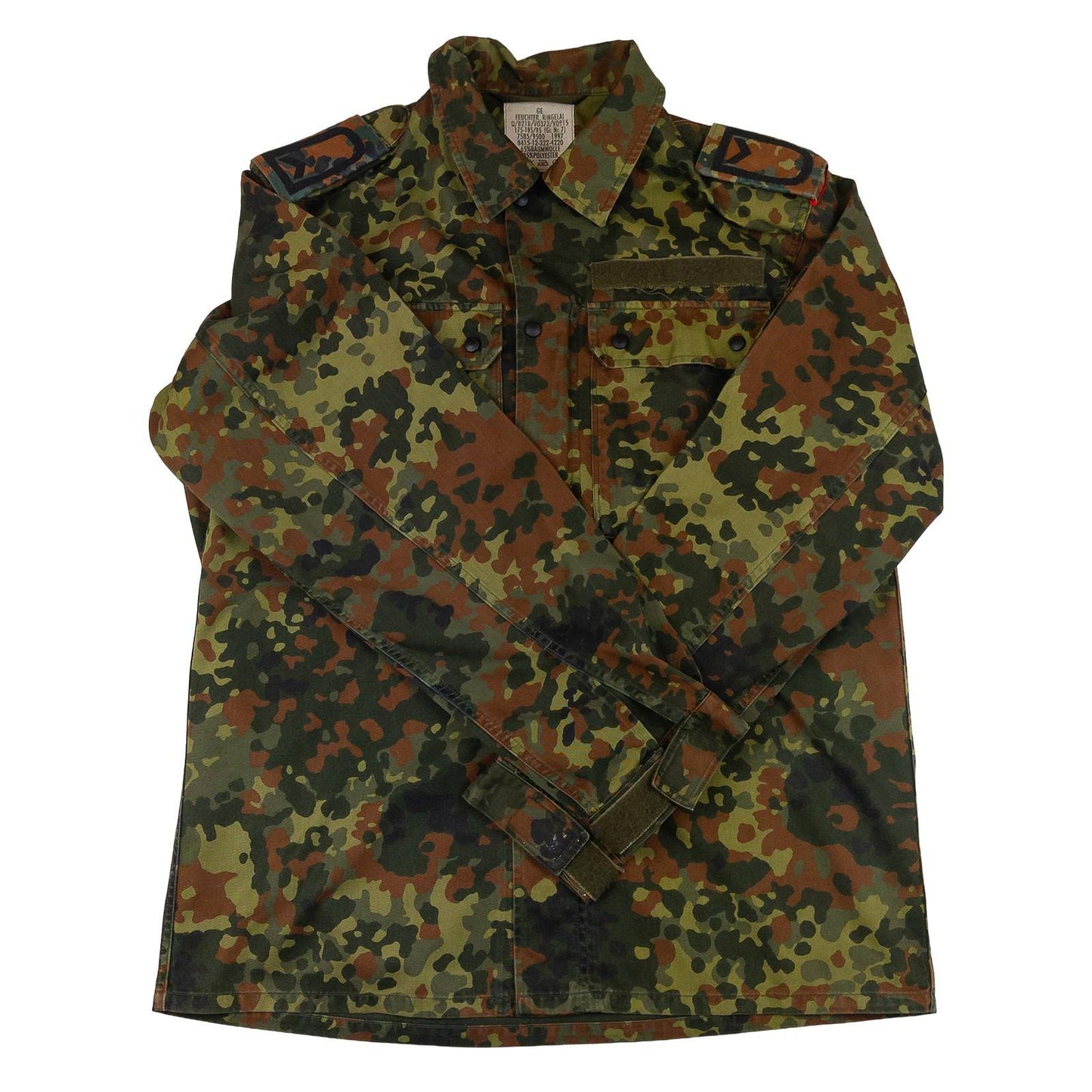 German Army Flecktarn Camo Field Jacket Vintage Military Surplus Shirt by RewearableUK – | RewearableUK
