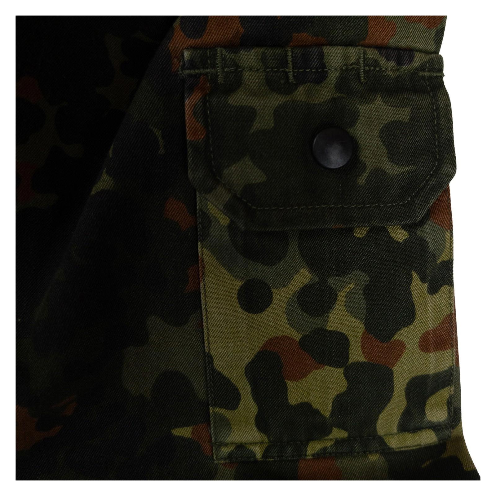 German Army Flecktarn Camo Field Jacket Vintage Military Surplus Shirt by RewearableUK – | RewearableUK
