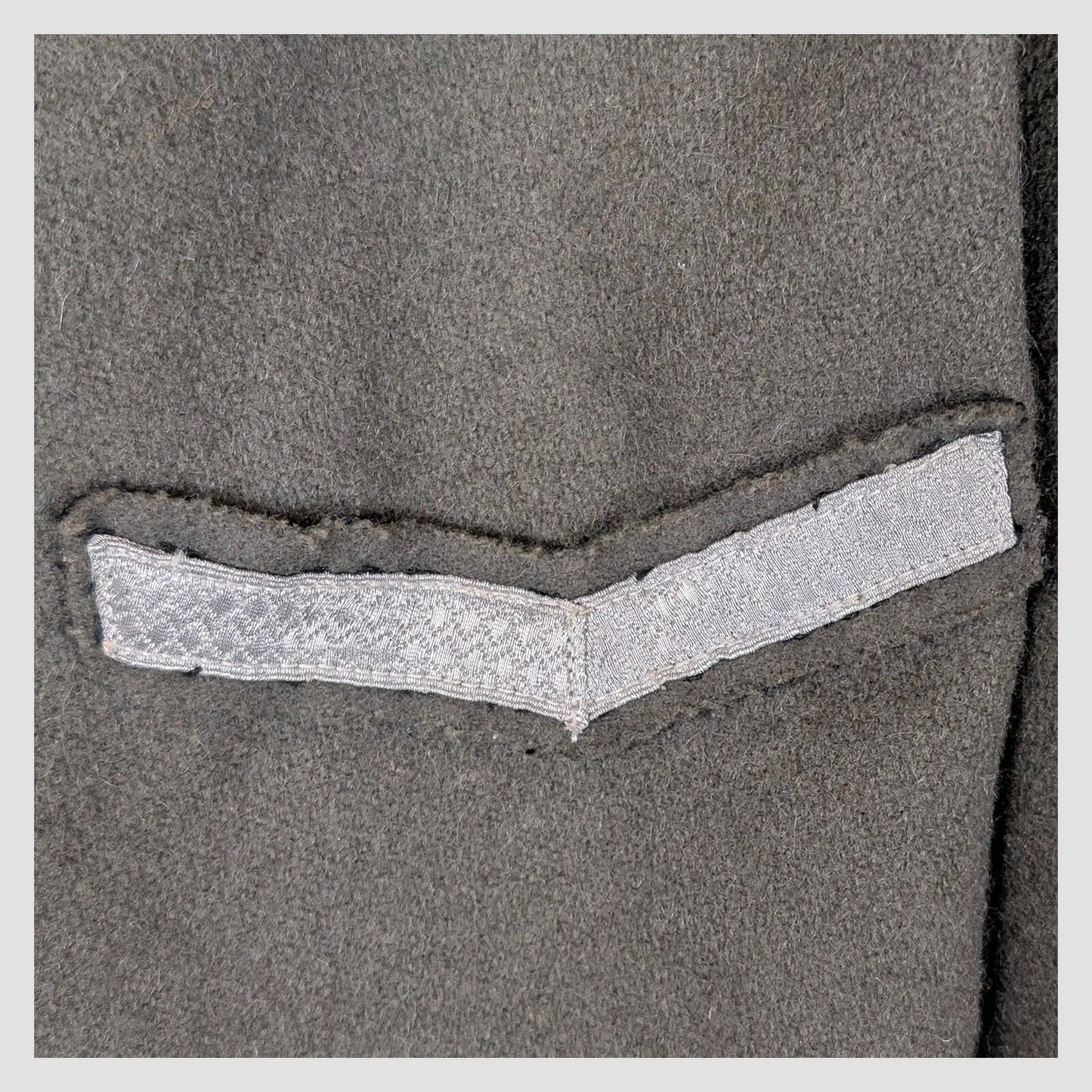 German Military Wool Greatcoat Grey Green Double Breasted Officer Coat 48 by RewearableUK – | RewearableUK