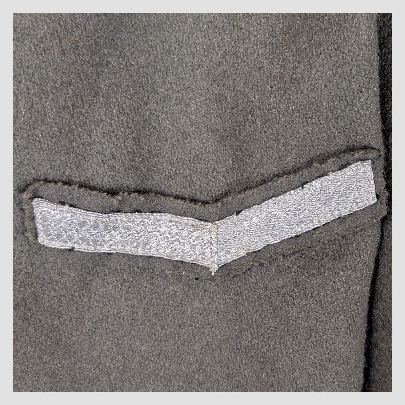 German Military Wool Greatcoat Grey Green Double Breasted Officer Coat 48 by RewearableUK – | RewearableUK