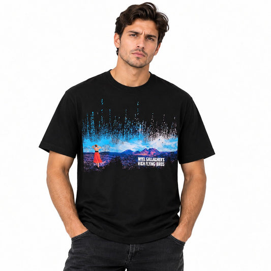 Gildan Noel Gallagher's High Flying Birds Tour Unisex T-Shirt M Black – T-Shirt product photo 1 | RewearableUK