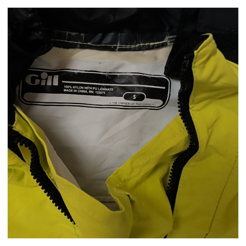 Gill Mens Pro Top 2 Dot Waterproof Sailing Smock Dinghy Spray Yellow Grey S – product photo 6 | RewearableUK
