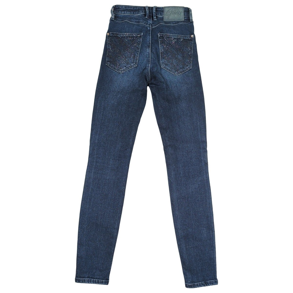 Guess 1981 Skinny High Women’s Jeans W24 Dark Blue Rhinestone Denim by GUESS – | RewearableUK