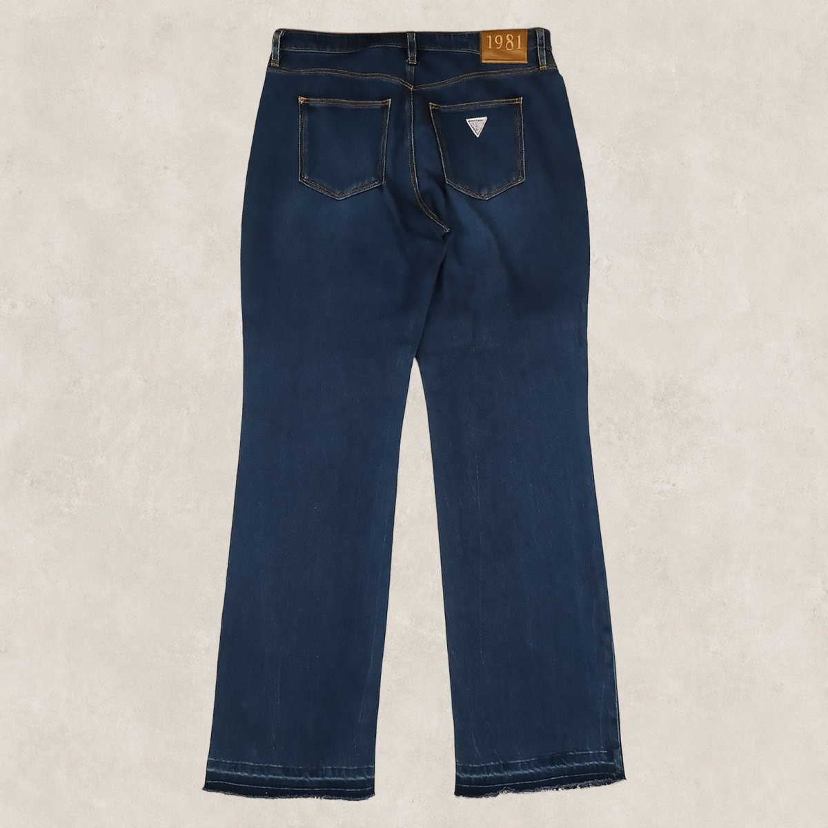 GUESS 1981 Womens High Rise Straight Leg Jeans Size W32 Blue Denim Casual Fit by GUESS – JEANS | RewearableUK
