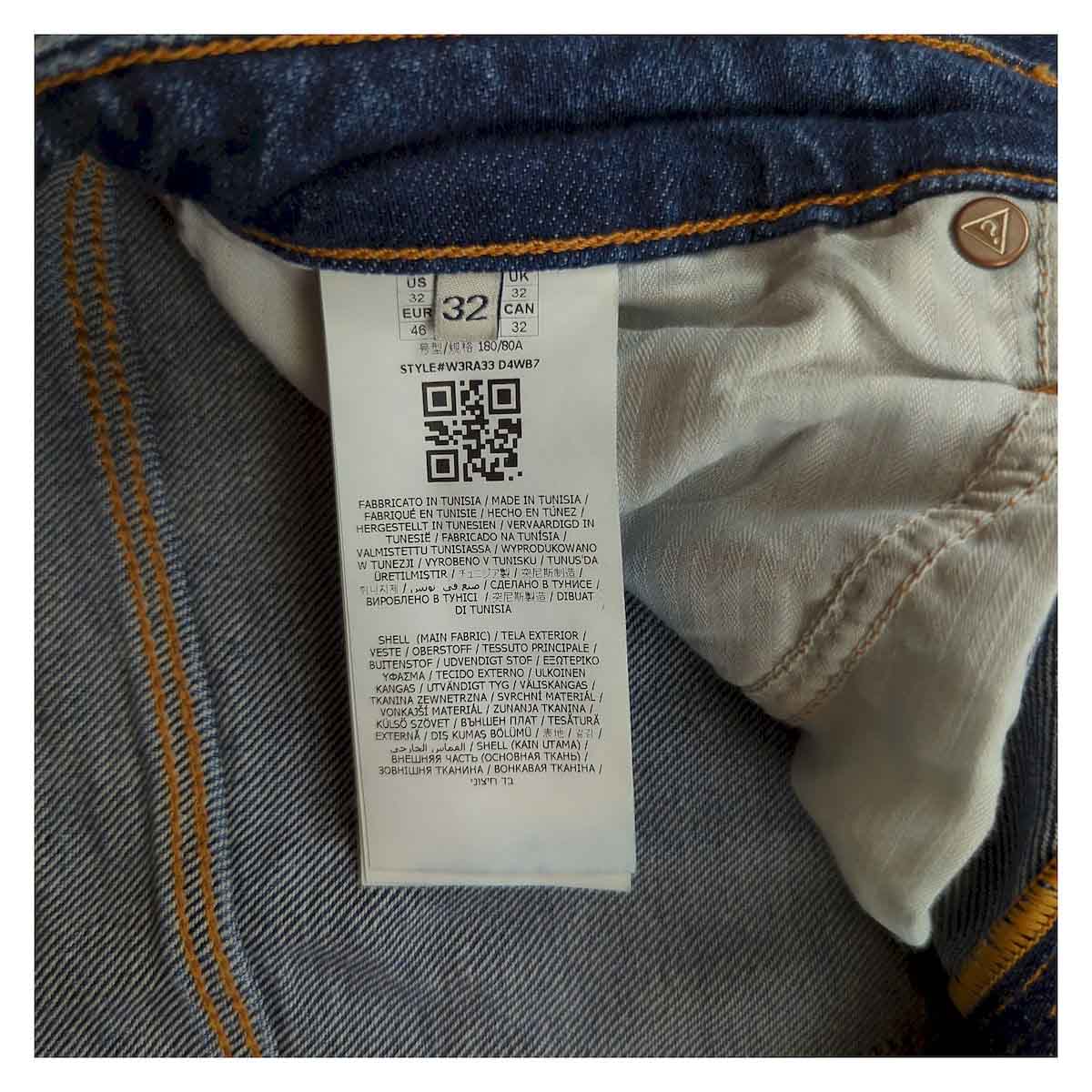 GUESS 1981 Womens High Rise Straight Leg Jeans Size W32 Blue Denim Casual Fit by GUESS – JEANS | RewearableUK