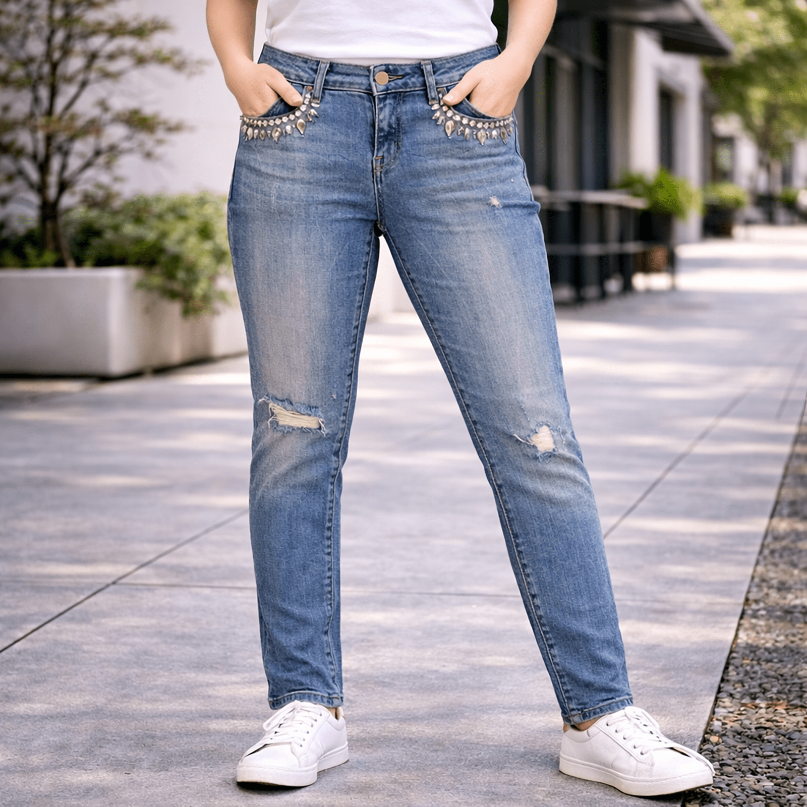 guess beverly womens light blue stretch low rise skinny jeans 25 jewels by GUESS – JEANS | RewearableUK