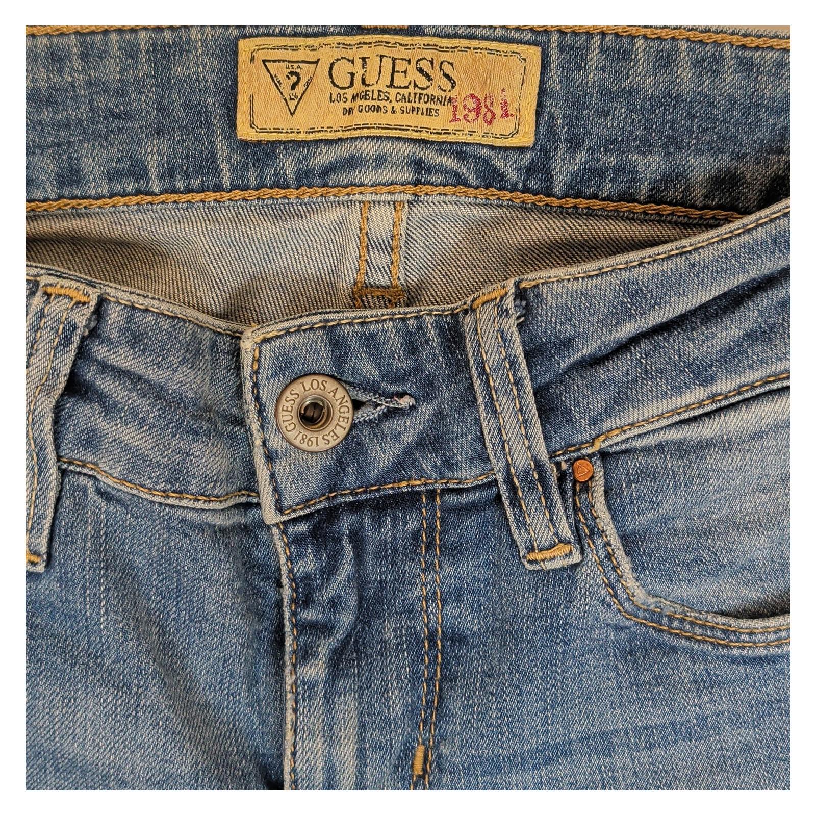 Guess Blue Nicole Skinny Jeans Women Size 26 Light Wash Denim Low Rise by GUESS – | RewearableUK