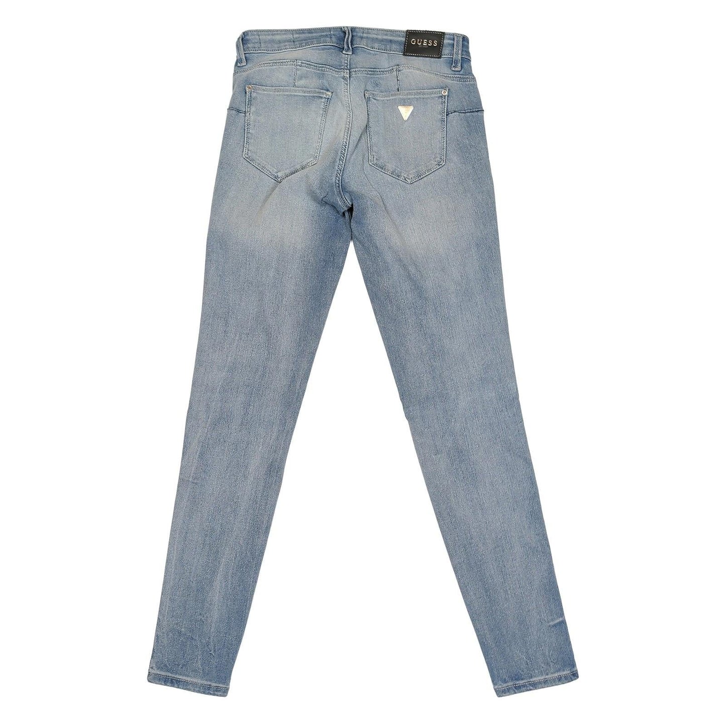Guess Curve X Skinny Mid Jeans Womens W27 Light Blue Distressed Stretch Denim by Tommy Hilfiger – | RewearableUK