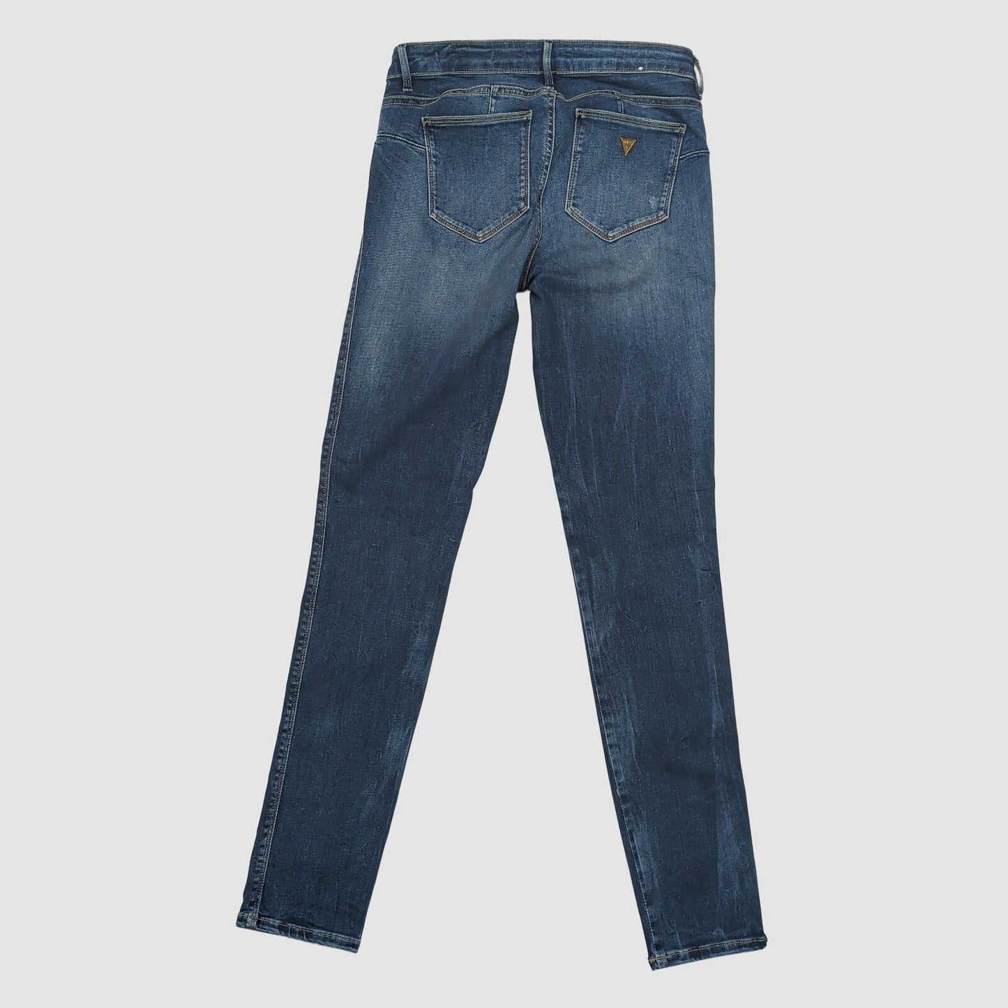 guess curve x womens blue denim distressed skinny fit jeans size w29 casual by GUESS – JEANS | RewearableUK