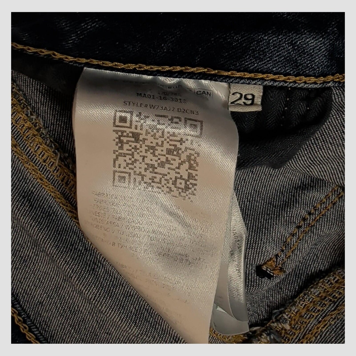 guess curve x womens blue denim distressed skinny fit jeans size w29 casual by GUESS – JEANS | RewearableUK