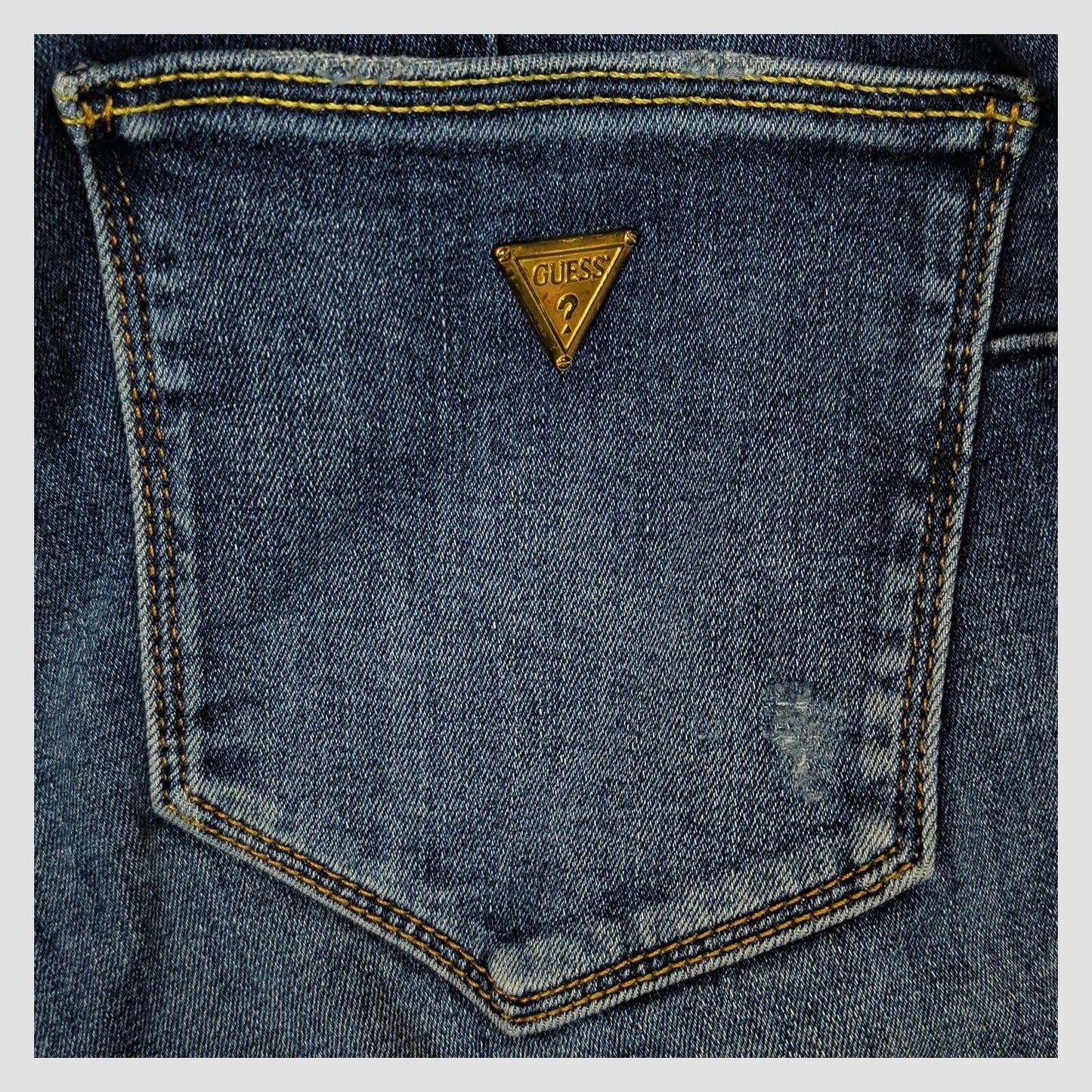 guess curve x womens blue denim distressed skinny fit jeans size w29 casual by GUESS – JEANS | RewearableUK