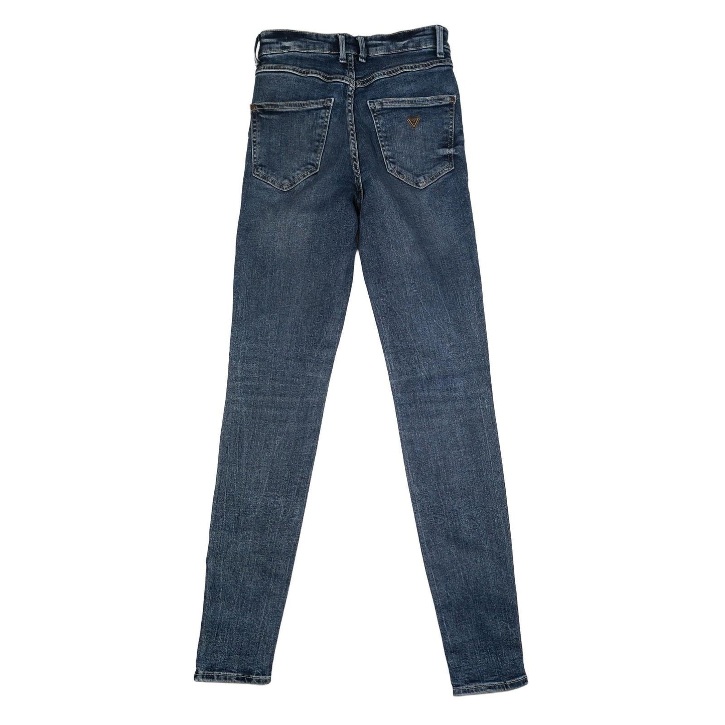 Guess Jeans Women's W24 UK 6 Blue High Rise Skinny Exposed Button Fly Denim Pant by GUESS – | RewearableUK