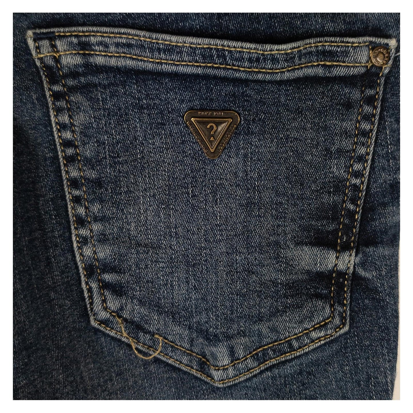 Guess Jeans Women's W24 UK 6 Blue High Rise Skinny Exposed Button Fly Denim Pant by GUESS – | RewearableUK