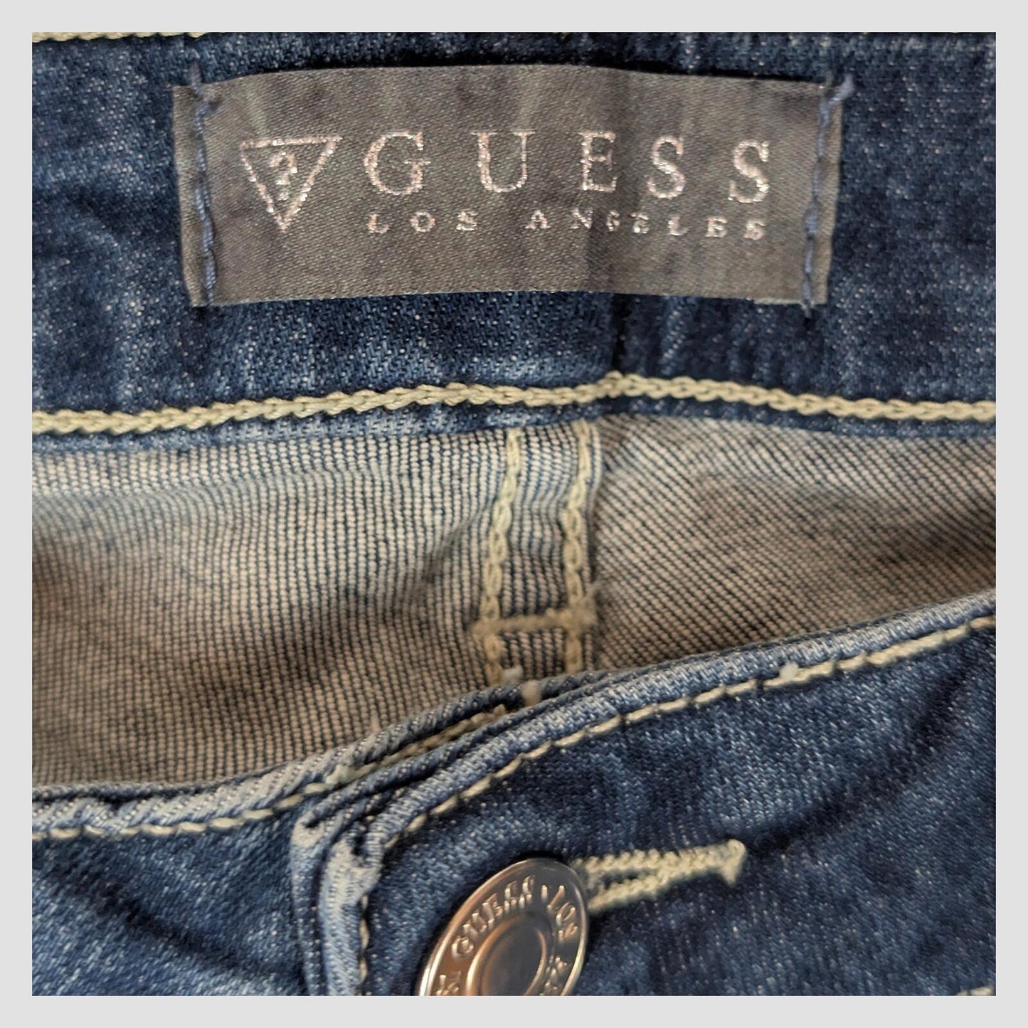 guess los angeles skinny ultra low womens denim jeans dark blue wash size 27 pan by GUESS – | RewearableUK
