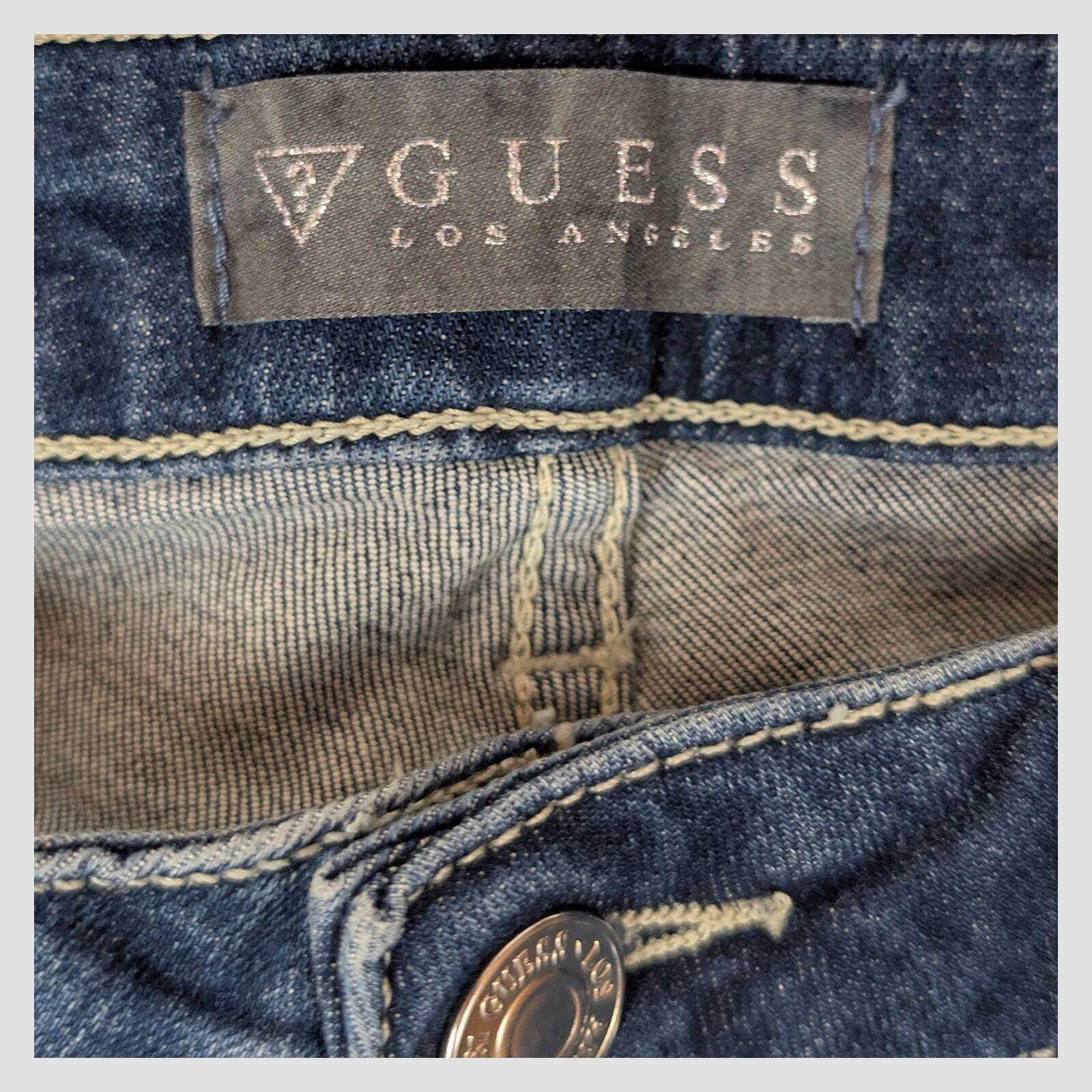 guess los angeles skinny ultra low womens denim jeans dark blue wash size 27 pan by GUESS – | RewearableUK
