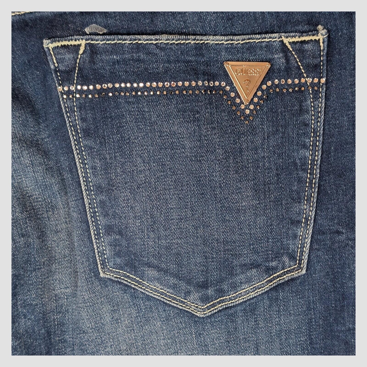 guess los angeles skinny ultra low womens denim jeans dark blue wash size 27 pan by GUESS – | RewearableUK