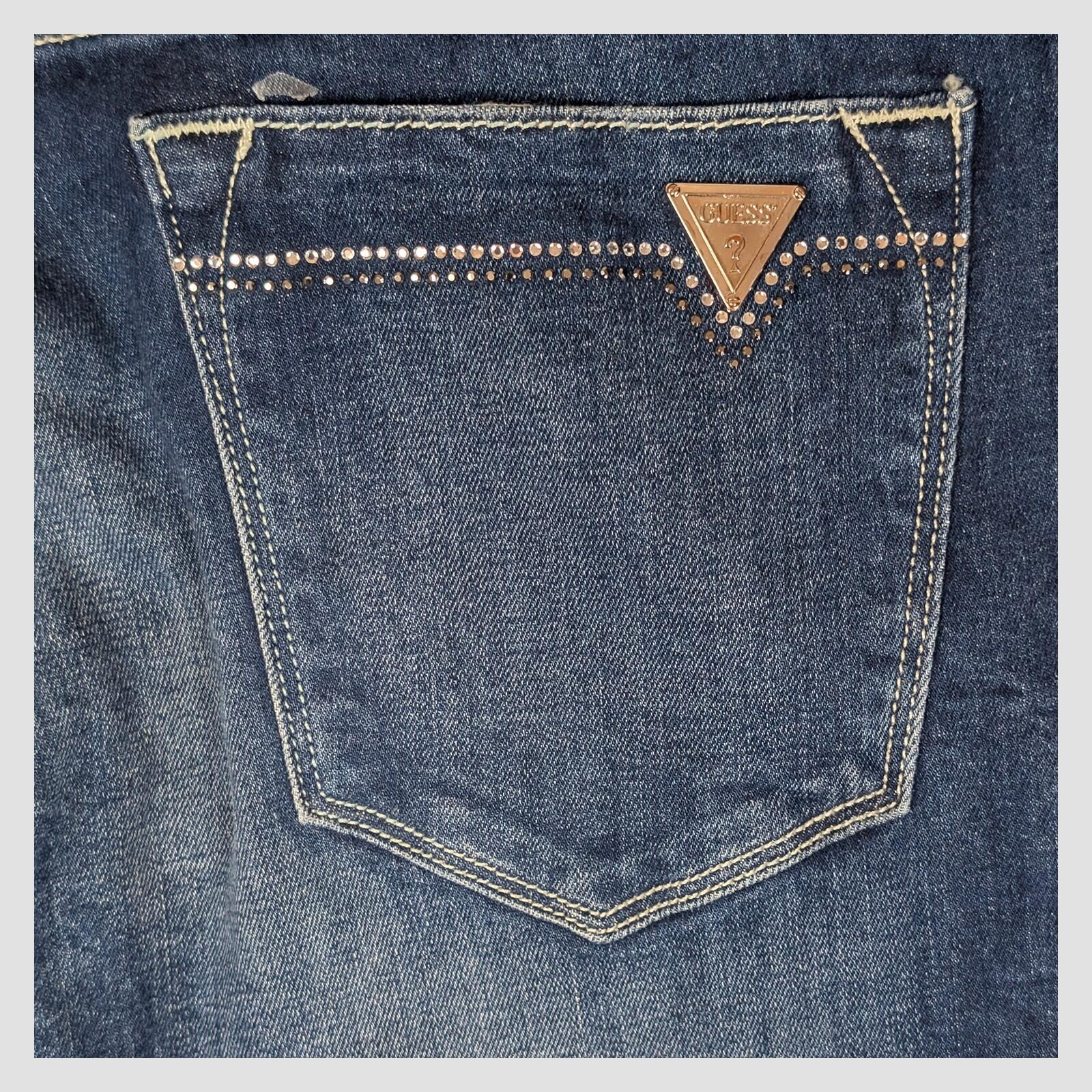 guess los angeles skinny ultra low womens denim jeans dark blue wash size 27 pan by GUESS – | RewearableUK