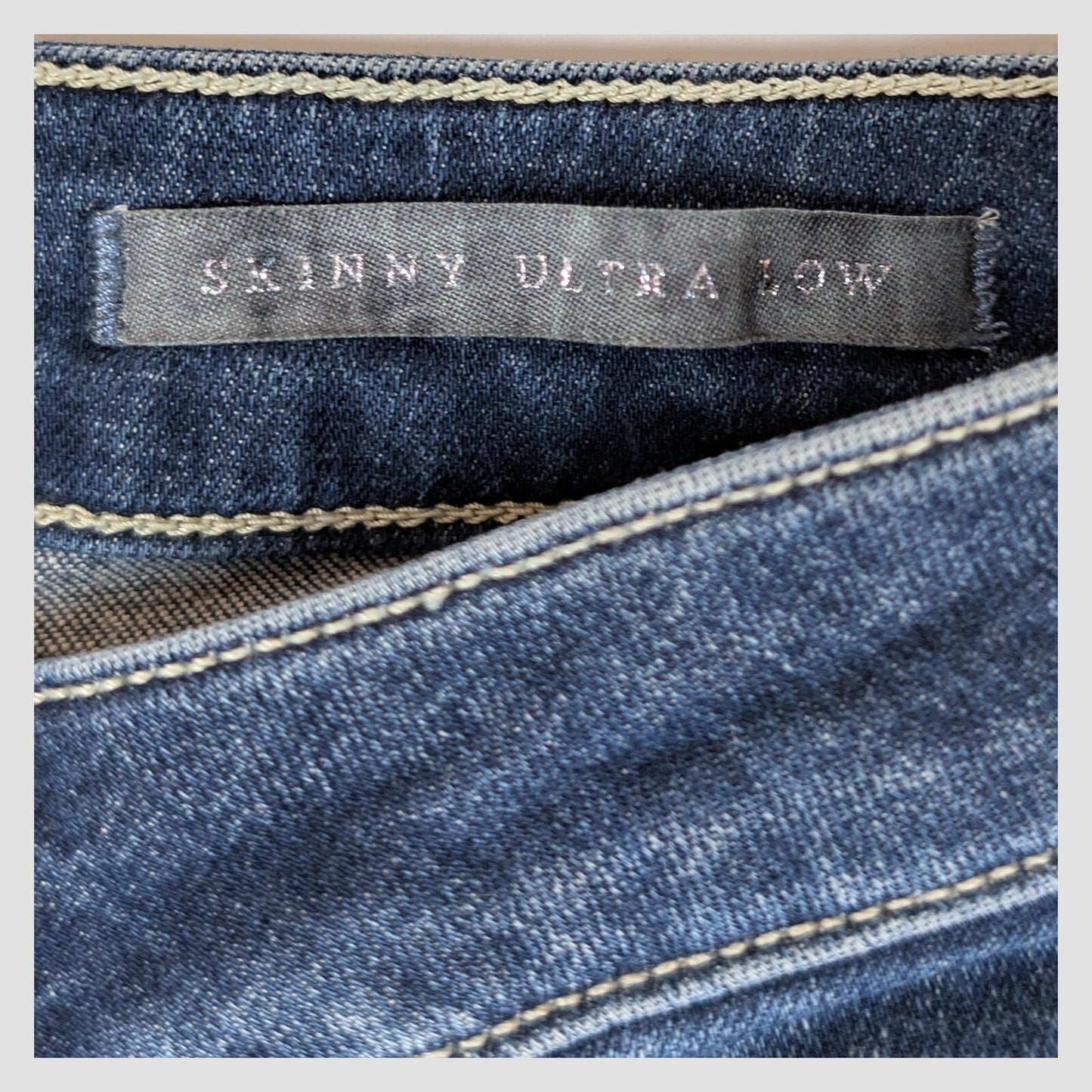 guess los angeles skinny ultra low womens denim jeans dark blue wash size 27 pan by GUESS – | RewearableUK