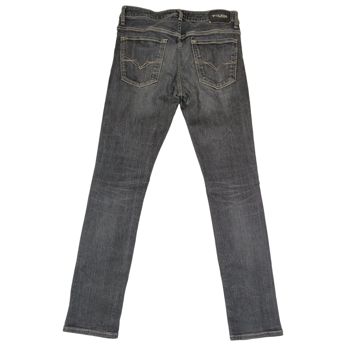 Guess Men's Black Slim Straight Jeans W31 Washed Denim Zip Fly Logo Cotton by GUESS – | RewearableUK