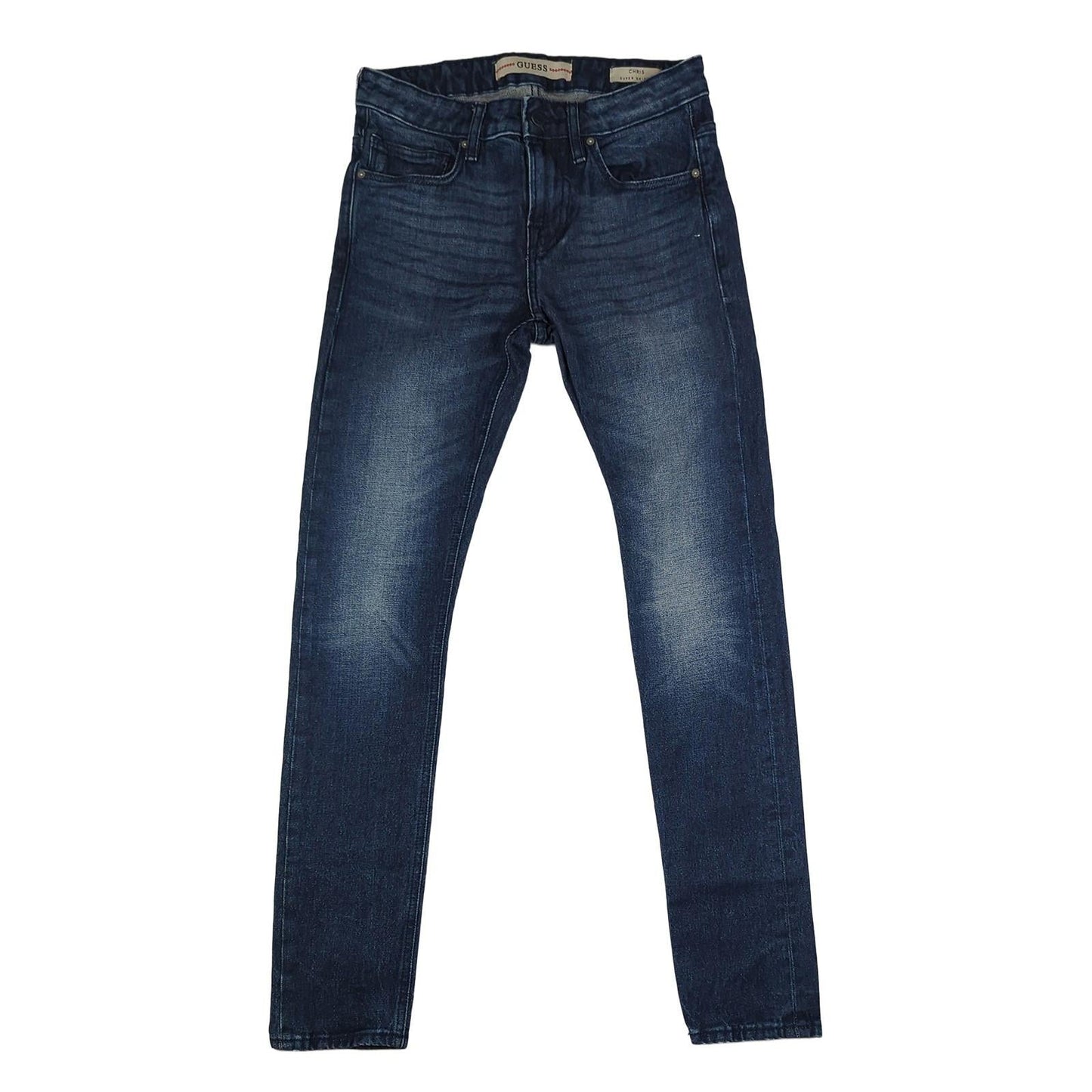 GUESS GUESS Mens Slim Fit Mid Rise Jeans W28 Blue Stretch Denim Casual Trousers JEANS RewearableUK