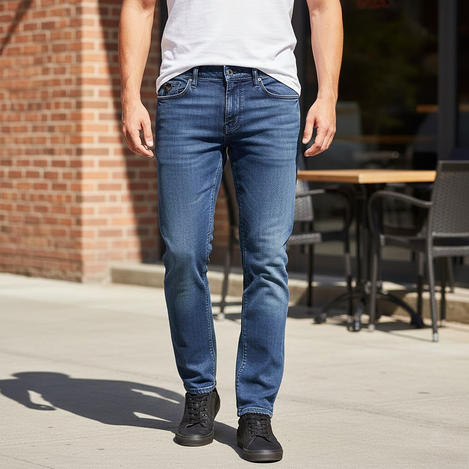 Guess Slim Straight Jeans Blue | Men's W29 L29 by GUESS – JEANS | RewearableUK