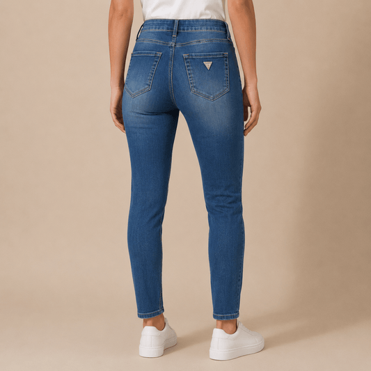 GUESS Tahiana Fit Womens Jeans W28 Blue High Waist Skinny Stretch Denim – Jeans product photo 2 | RewearableUK