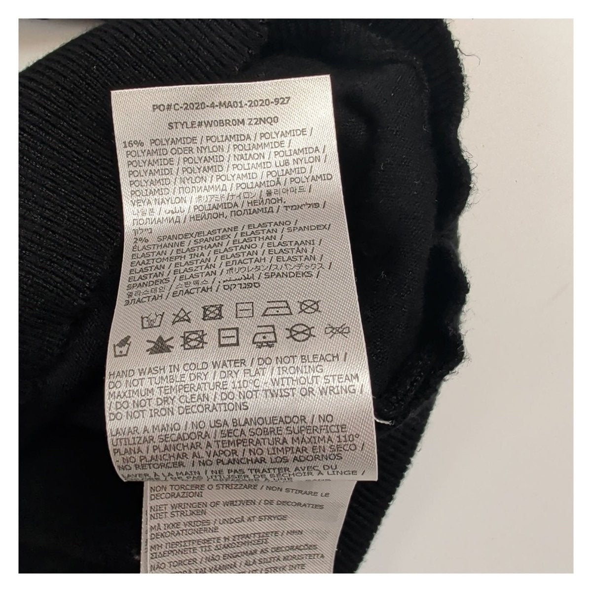 Guess Women Jumper S Black Studded Logo 82% Viscose 16% Polyamide 2% Elastane – product photo 6 | RewearableUK