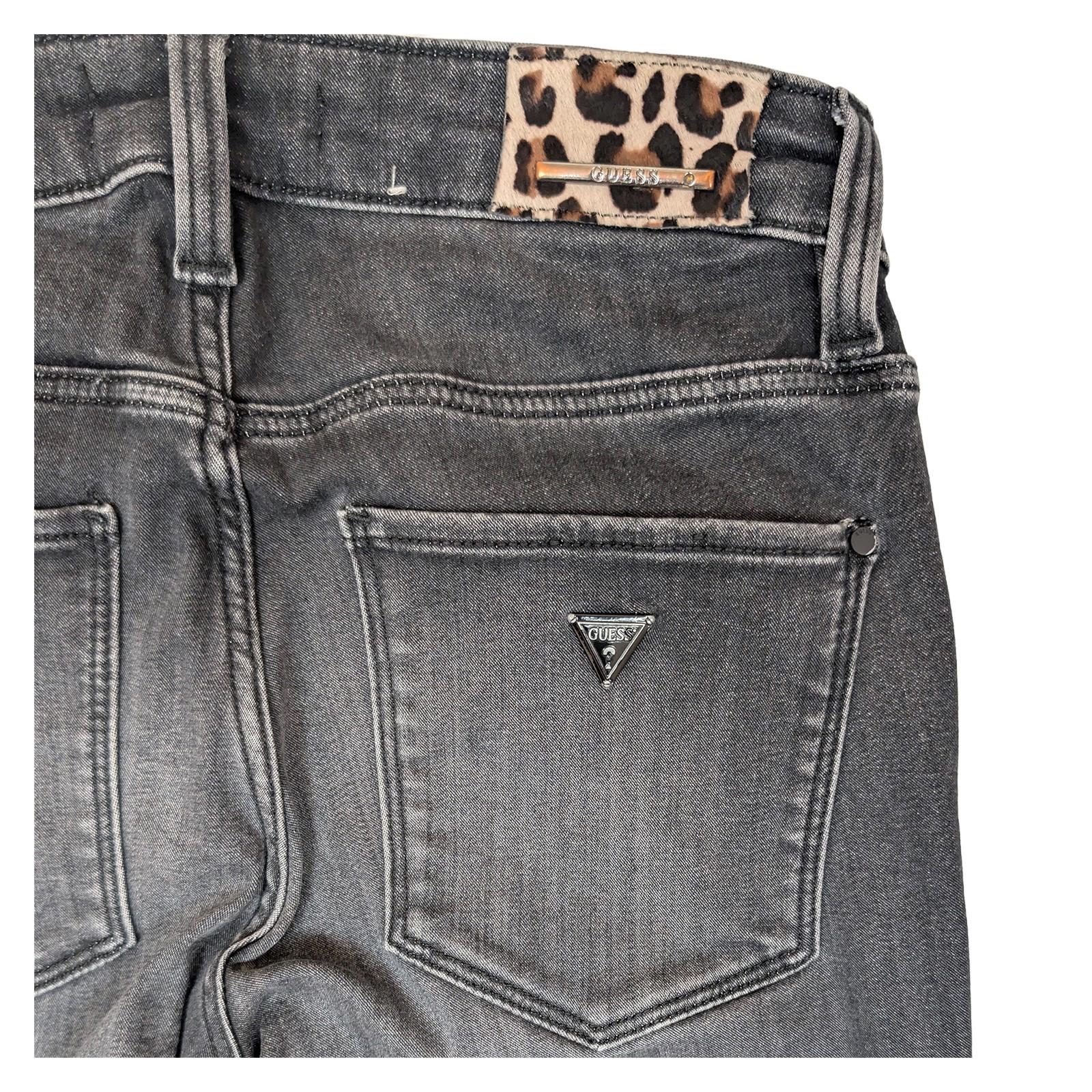 guess women size 25 grey sexy curvy straight stretch denim jeans trousers by GUESS – | RewearableUK