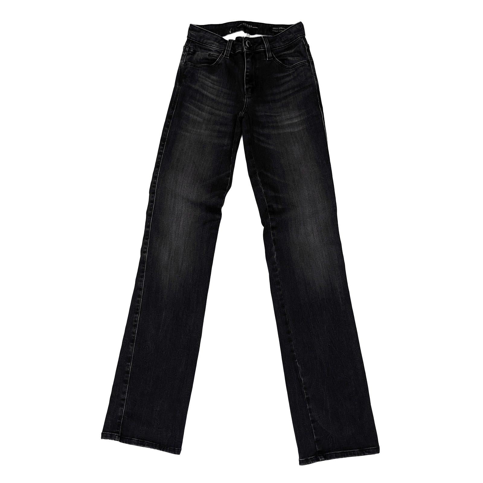 guess women size 25 grey sexy curvy straight stretch denim jeans trousers by GUESS – | RewearableUK