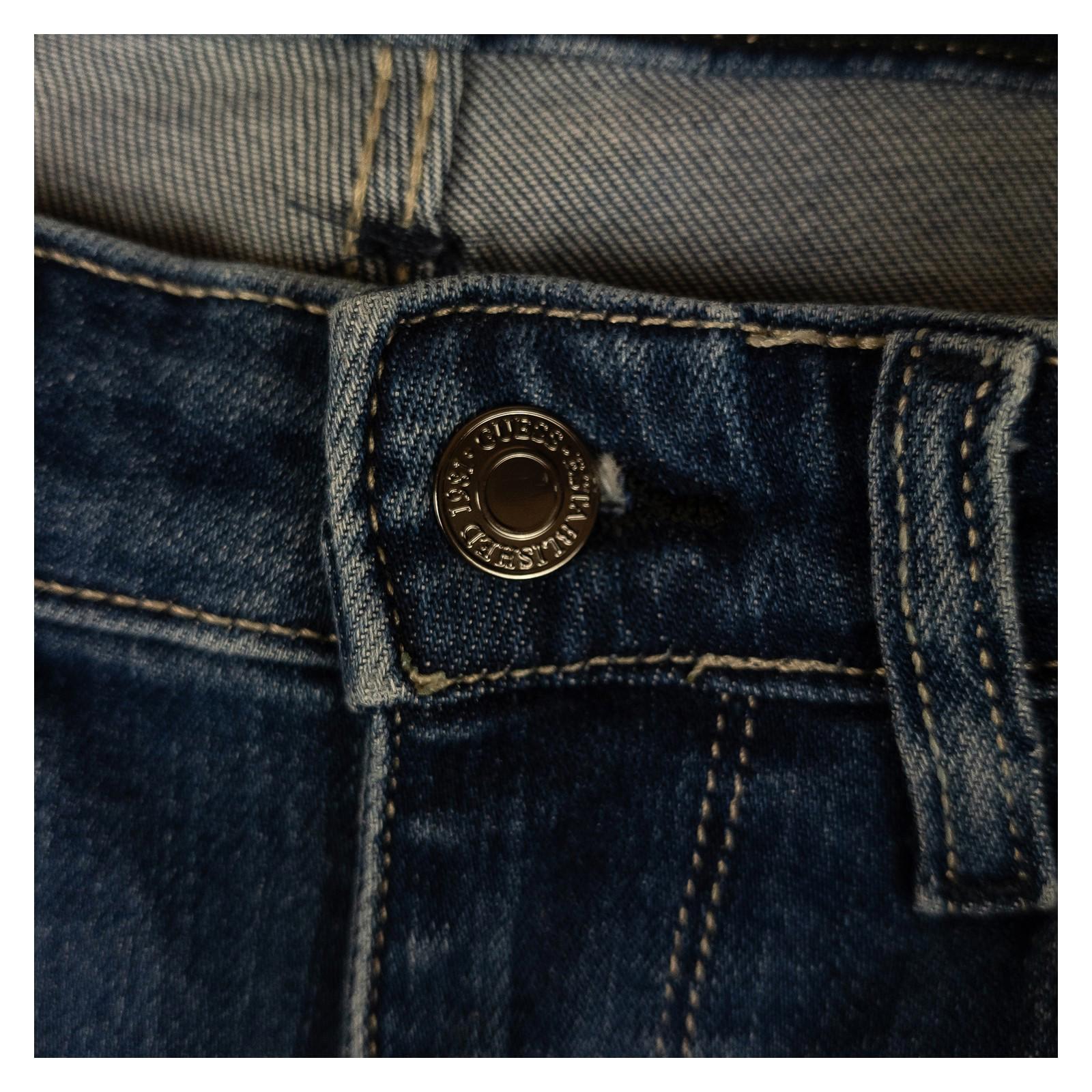 Guess Women's Sexy Curve Skinny Mid Jeans W26 Dark Blue Rhinestone Stretch by GUESS – | RewearableUK