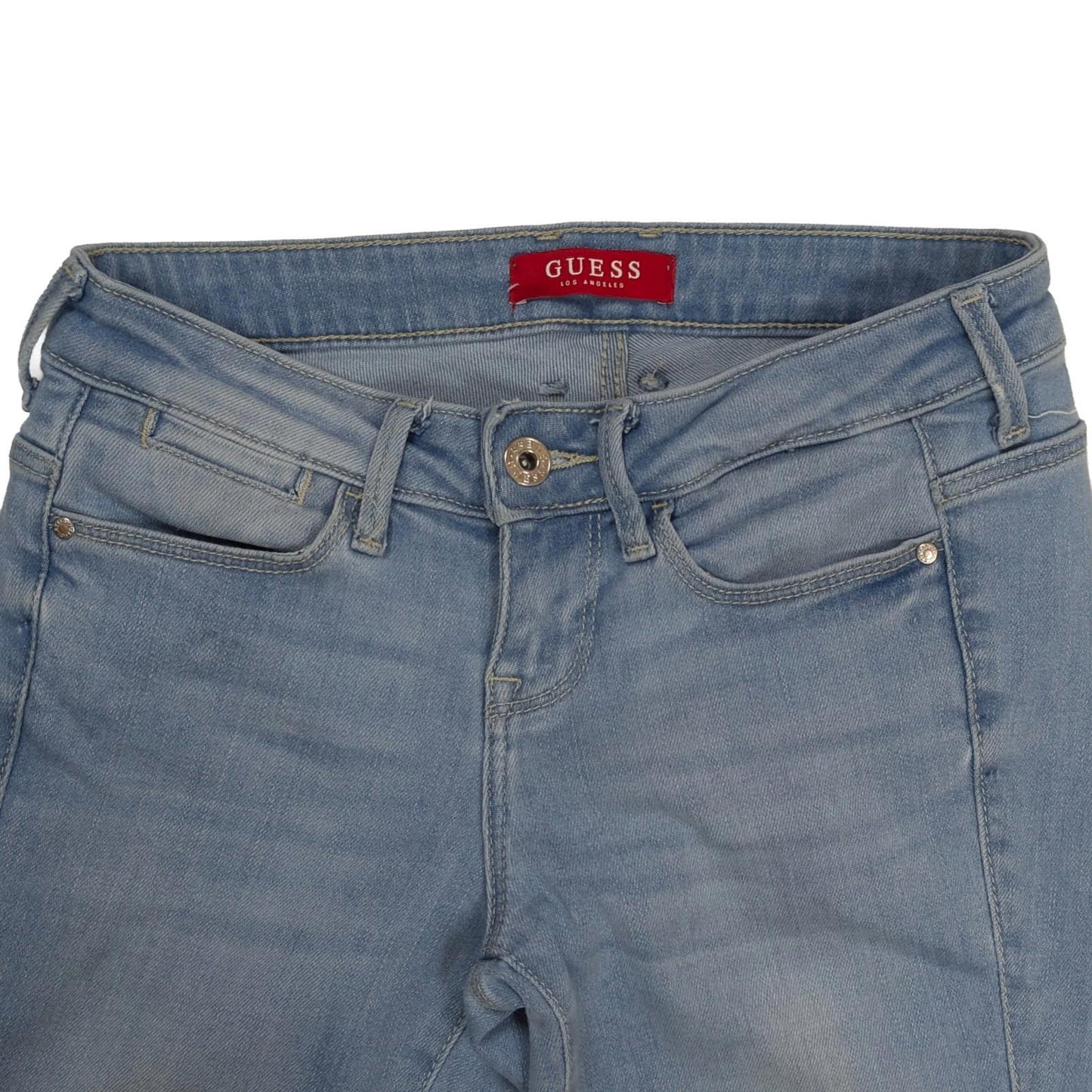 guess womens skinny jeans size 25 light blue wash stretch denim trousers by GUESS – | RewearableUK