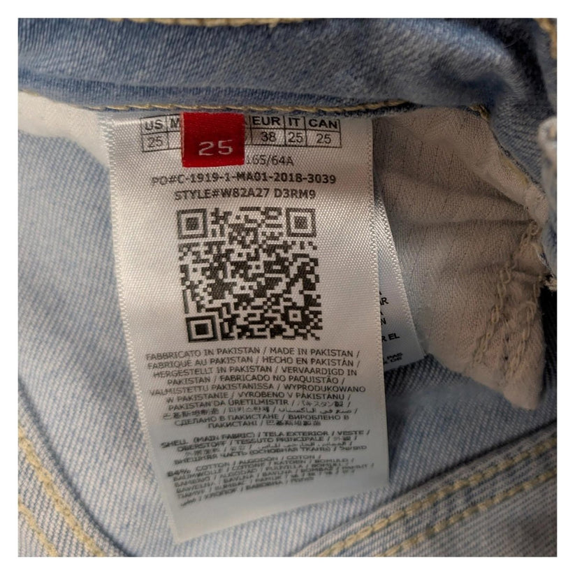guess womens skinny jeans size 25 light blue wash stretch denim trousers by GUESS – | RewearableUK