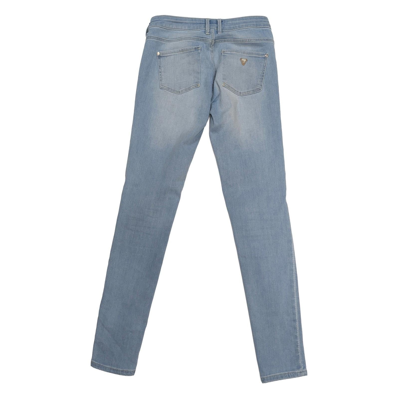 guess womens skinny jeans size 25 light blue wash stretch denim trousers by GUESS – | RewearableUK