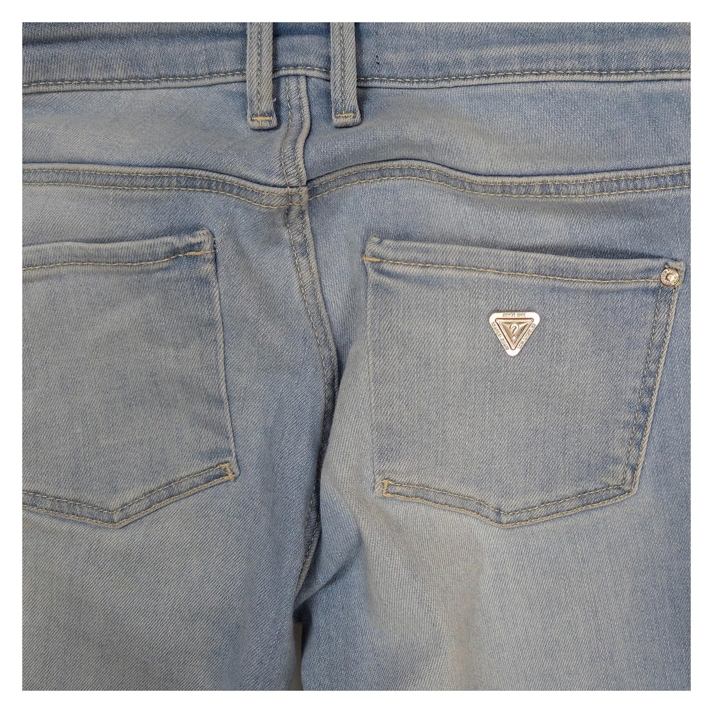 guess womens skinny jeans size 25 light blue wash stretch denim trousers by GUESS – | RewearableUK