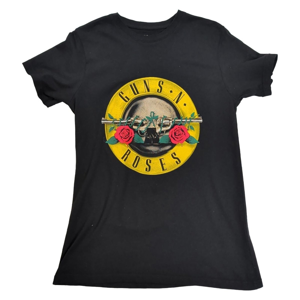 Guns N' Roses Classic Bullet Logo Women's T-Shirt M Black – Music T-Shirt product photo 1 | RewearableUK