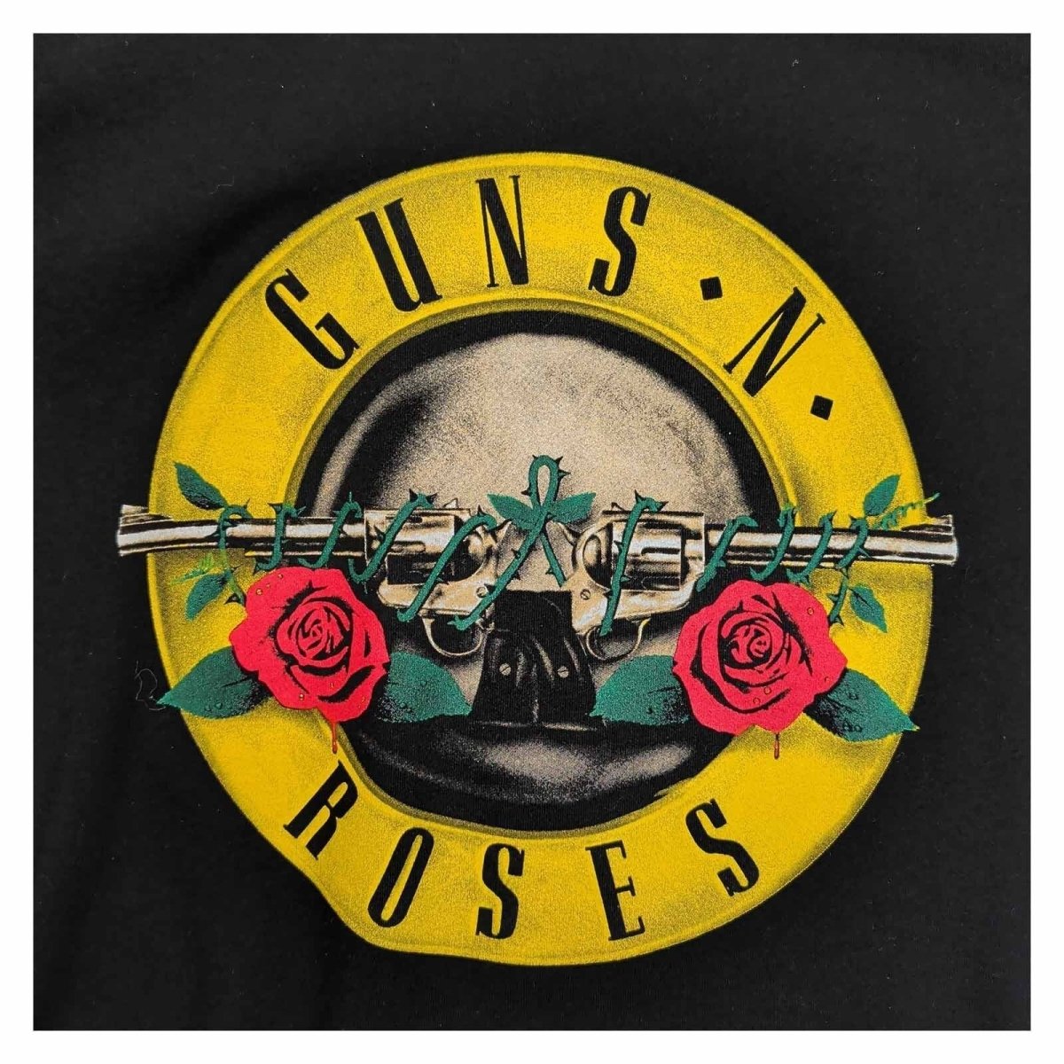 Guns N' Roses Classic Bullet Logo Women's T-Shirt M Black – Music T-Shirt product photo 2 | RewearableUK