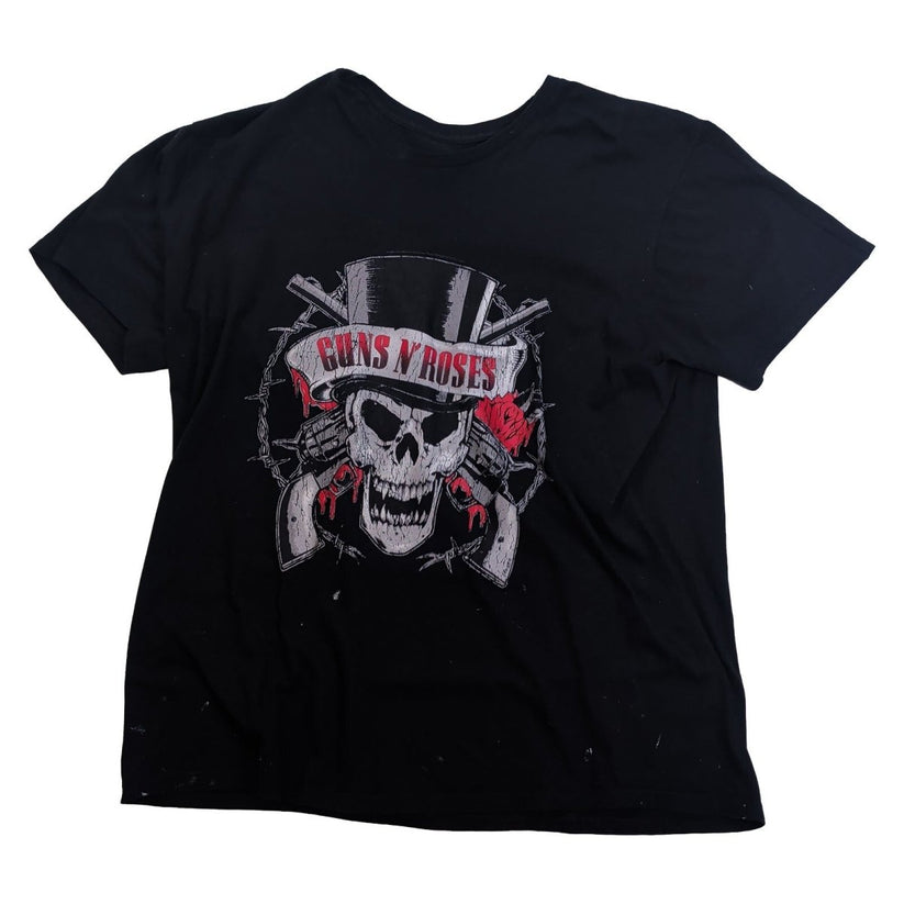 Guns N' Roses Mens 2XL Black Skull Graphic Band T Shirt Gildan Rock Music – product photo 2 | RewearableUK