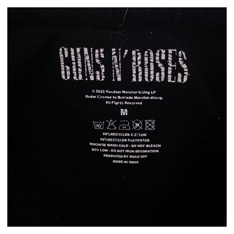 Guns N' Roses Men's T-Shirt M Black 2022 Official Licensed Band Logo Rock Music – T-Shirt product photo 8 | RewearableUK