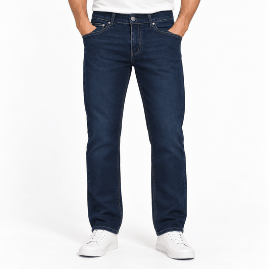 H&D Fashion Men's Jeans IT 48 Approx W32 Dark Navy Blue Straight Leg Stretch Denim – Jeans product photo 1 | RewearableUK