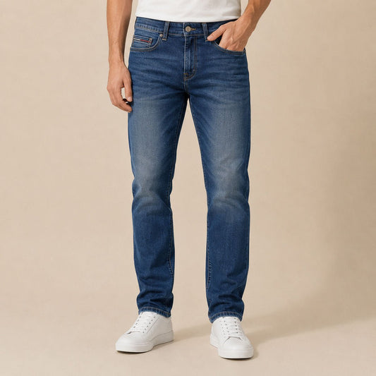 Hilfiger Denim Men's Jeans W30 L30 Blue Slim Straight – Jeans product photo 1 | RewearableUK