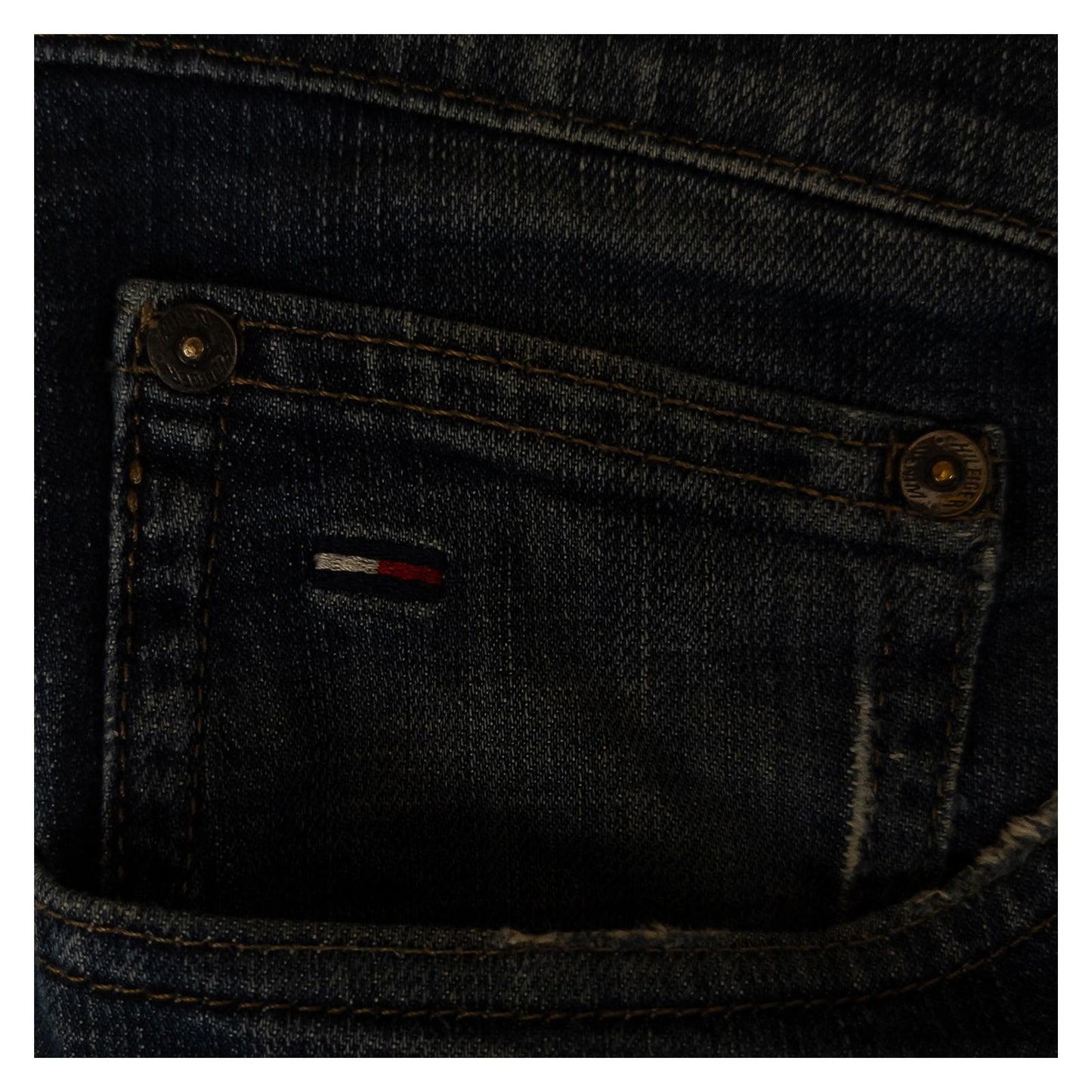 Hilfiger Denim Men's Jeans W34 L32 Blue Straight Fit Stretch Button Fly Pants by Hilfiger Denim – | RewearableUK