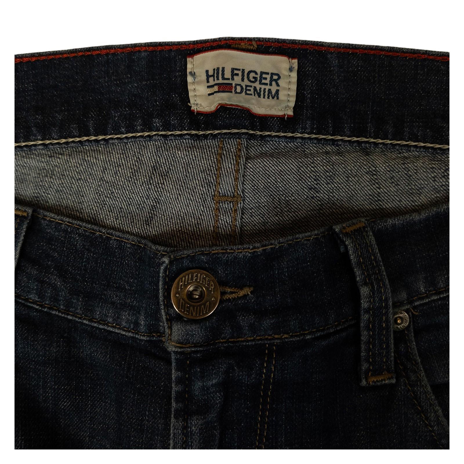 Hilfiger Denim Men's Jeans W34 L32 Blue Straight Fit Stretch Button Fly Pants by Hilfiger Denim – | RewearableUK