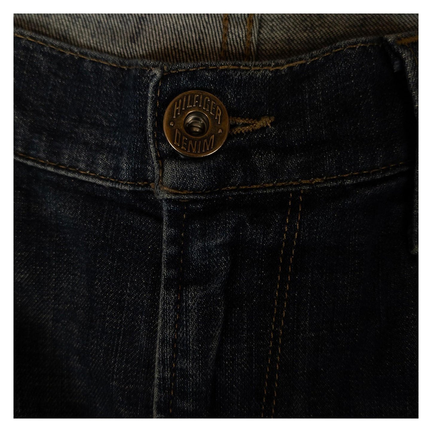 Hilfiger Denim Men's Jeans W34 L32 Blue Straight Fit Stretch Button Fly Pants by Hilfiger Denim – | RewearableUK