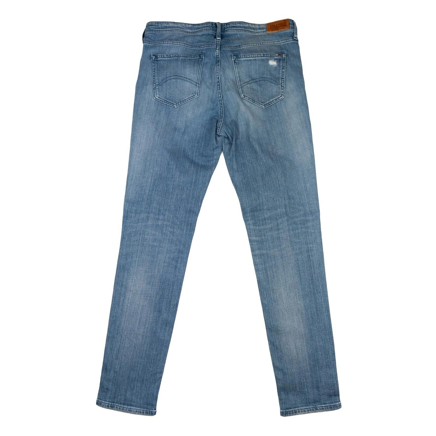 Hilfiger Denim Milan Jeans W30 L32 Light Blue Straight Fit Distressed Ripped by Hilfiger Denim – | RewearableUK