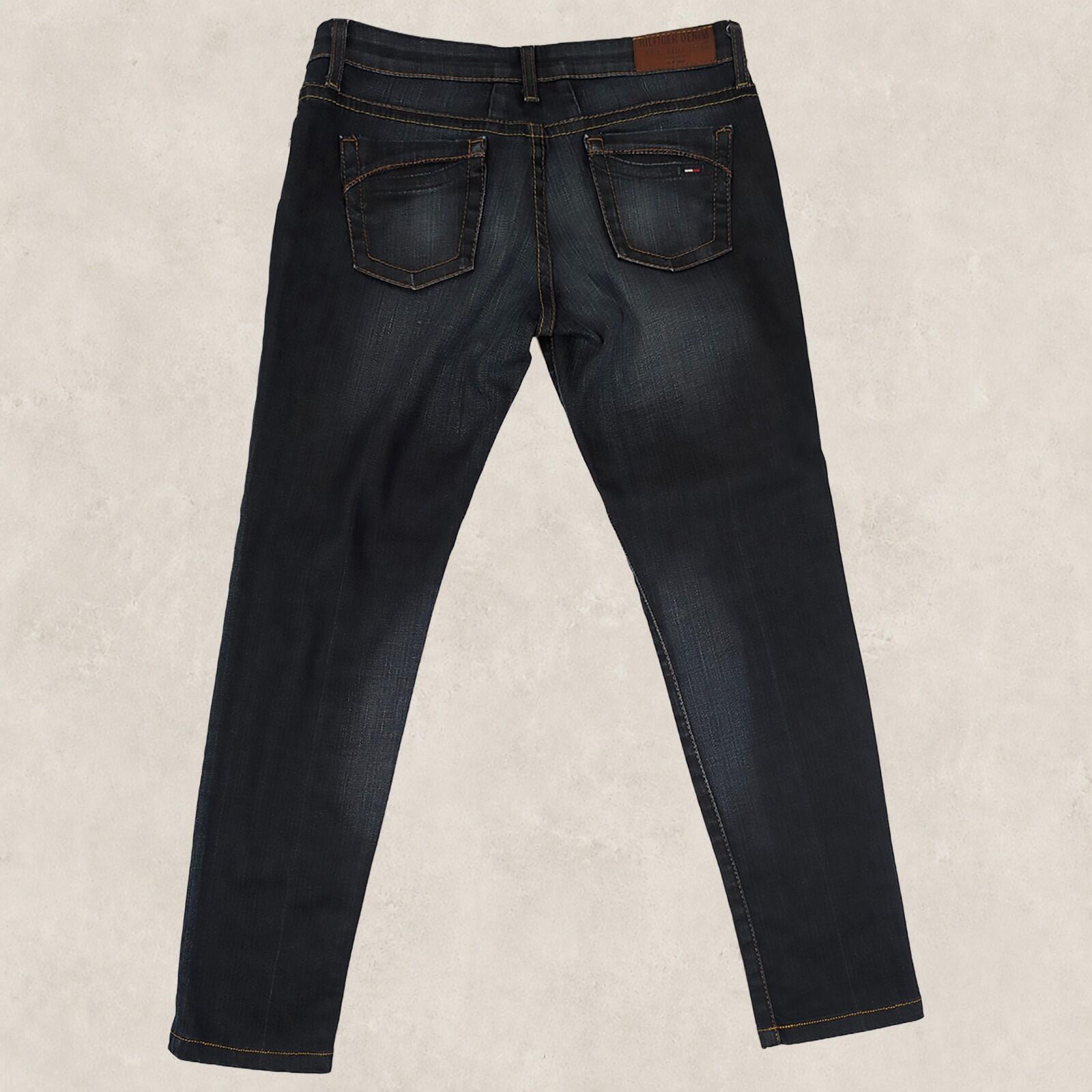 hilfiger denim nevada super slim womens jeans dark blue wash size w 30 l 32 by Hilfiger Denim – | RewearableUK