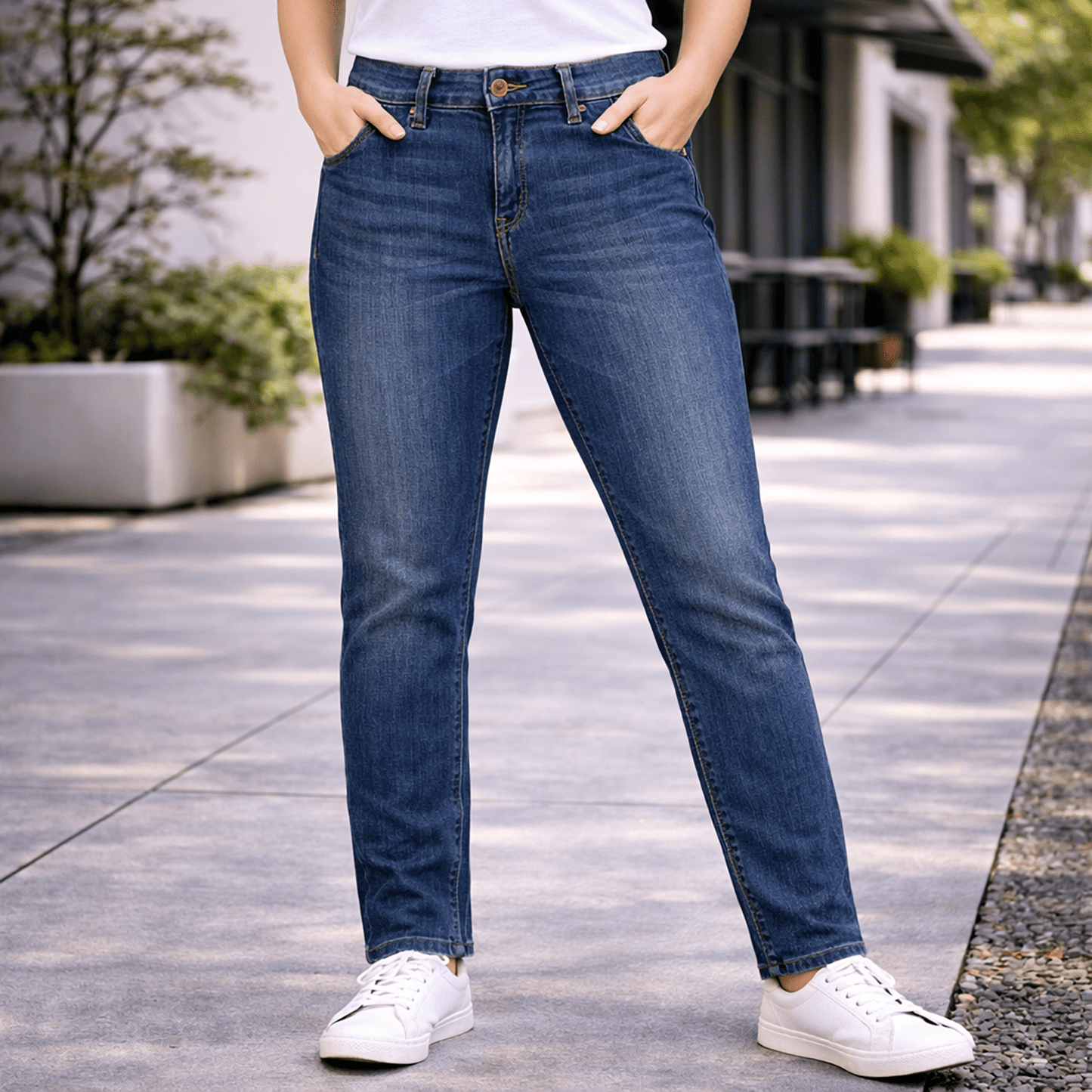 Hilfiger Denim Nora Blue Mid Rise Skinny Jeans Womens W27 L32 by Tommy Hilfiger – JEANS | RewearableUK