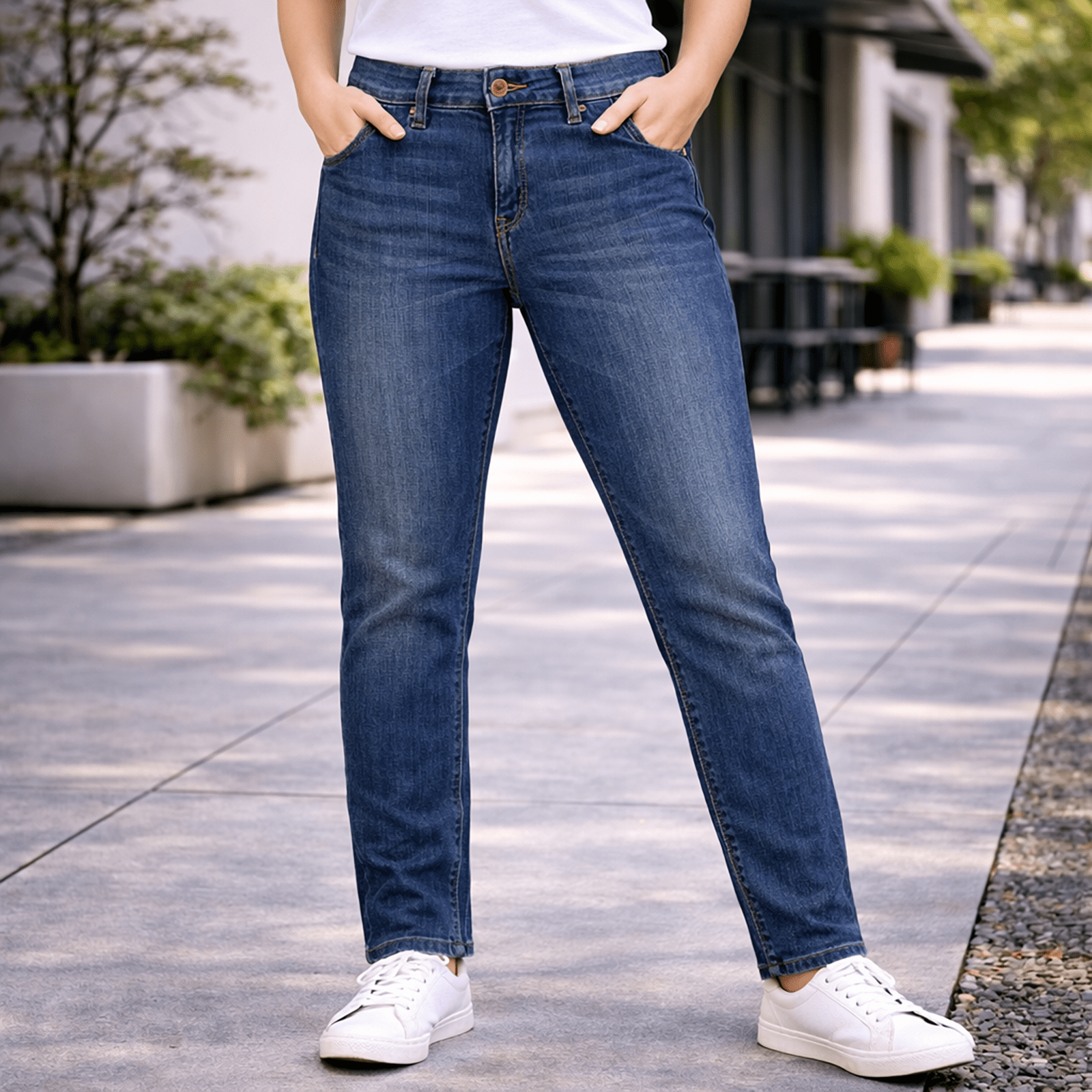 Hilfiger Denim Nora Blue Mid Rise Skinny Jeans Womens W27 L32 by Tommy Hilfiger – JEANS | RewearableUK