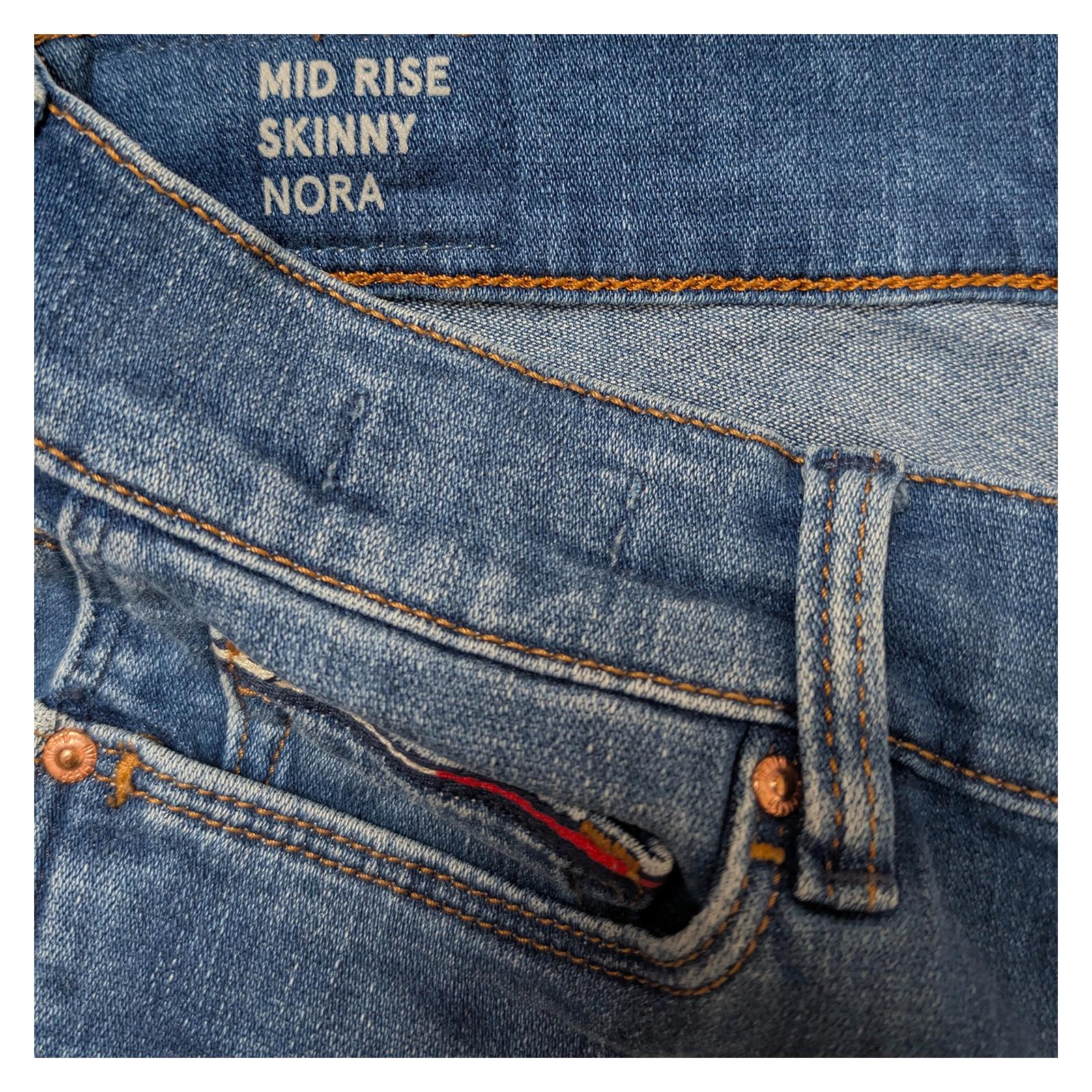 hilfiger denim nora jeans size w 27 l 32 blue mid rise skinny stretch by Tommy Hilfiger – JEANS | RewearableUK