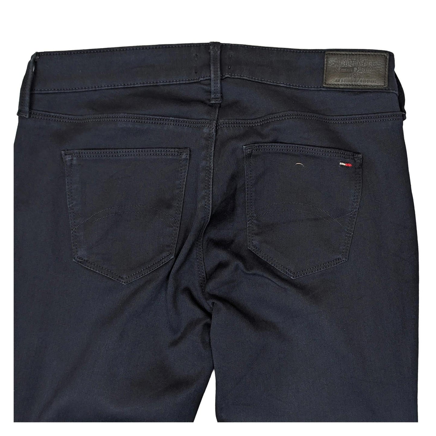 hilfiger denim nora womens dark blue mid rise skinny jeans size w30 l32 by Tommy Hilfiger – | RewearableUK